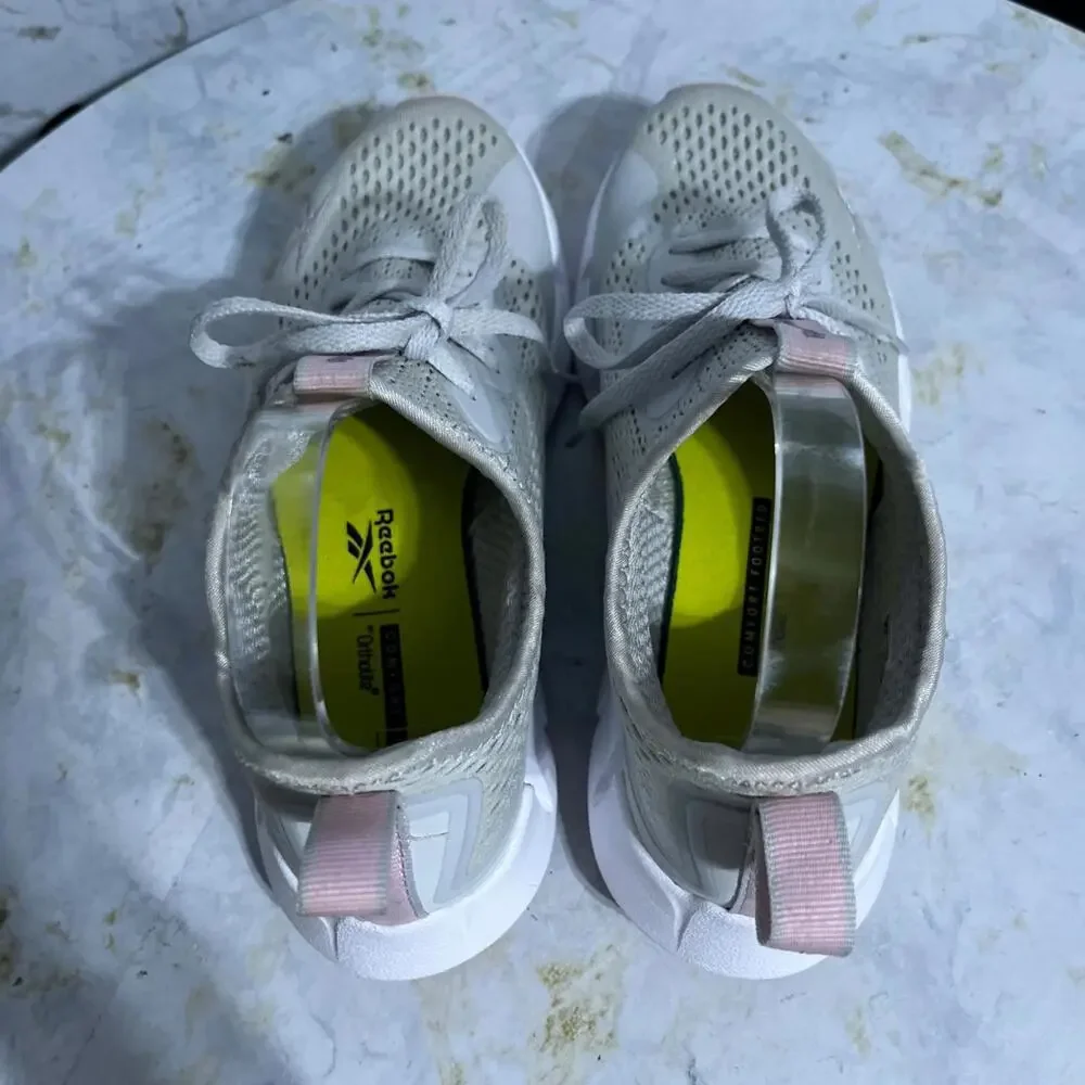 Reebok Zig Sky Womens Size 7.5 Running Shoes Gray Pink Athletic Trainer Sneakers - Picture 7 of 10